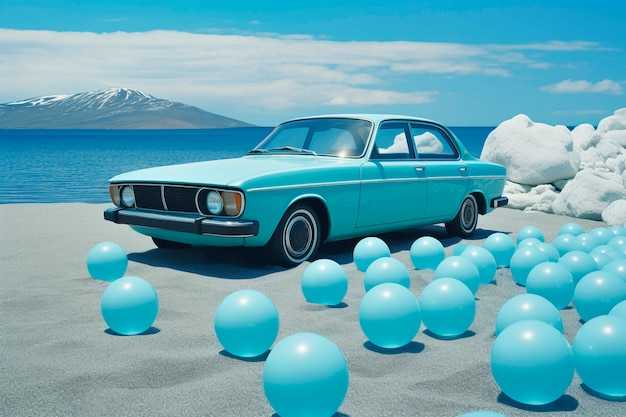 Как сочетать небесно голубую машину с одеждой и аксессуарами