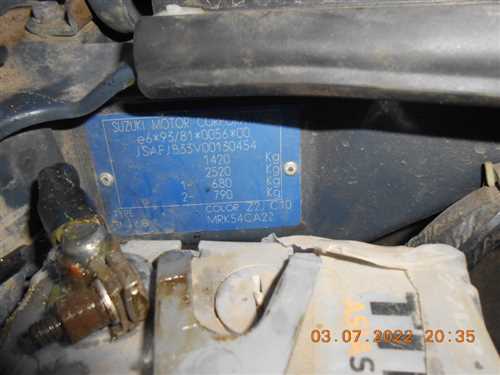 Где находится номер рамы Suzuki Jimny?